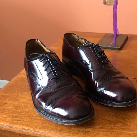 COLE HAAN men’s oxblood red lace up oxfords main image 5